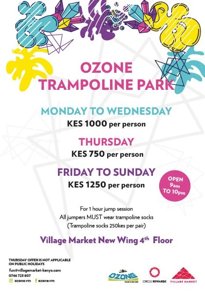 OZONE TRAMPOLINE PARK event poster