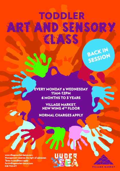 TODDLERS ART & SENSORY CLASS event poster