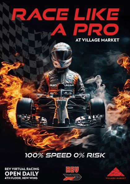 Race like a pro event poster