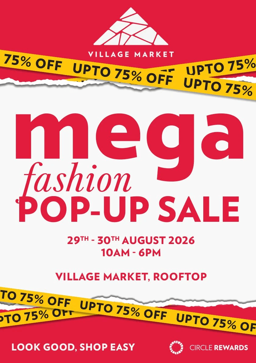 Village Market Mega Pop-Up event poster